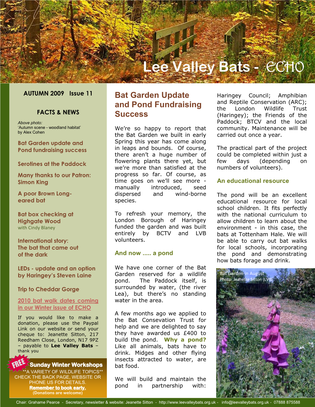 Lee Valley Bats - ECHO