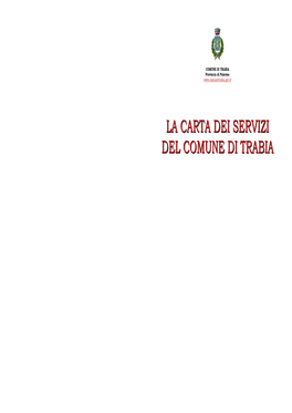 La Carta Dei Servizi Del Comune Di Trabia