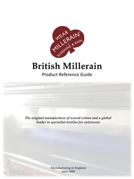 British Millerain Product Reference Guide