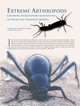 Extreme Arthropods Exploring Evolutionary Adaptations to Polar and Temperate Deserts