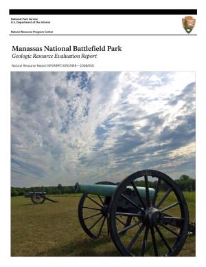 Manassas National Battlefield Park Geologic Resource Evaluation Report