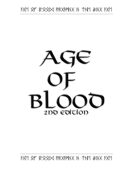 Age of Blood Wargaming in the Viking Age