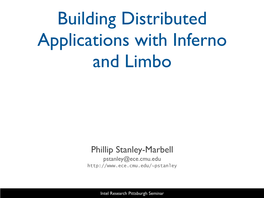 Building Distributed Applications with Inferno and Limbo