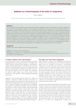 Diabetes Pathophysiology