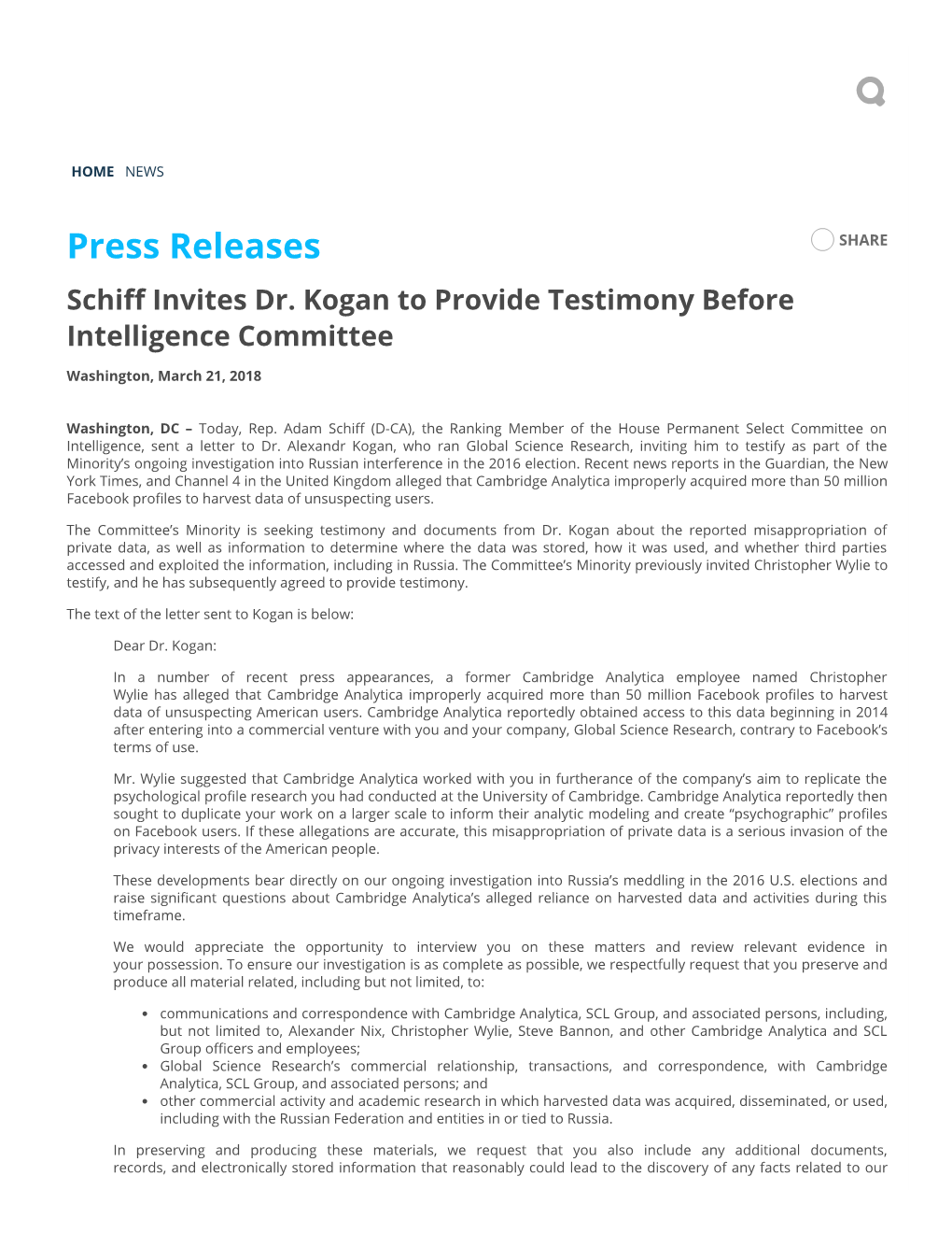 Press Releases SHARE Schi� Invites Dr