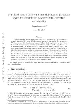 Multilevel Monte Carlo on a High-Dimensional Parameter Space for Transmission Problems with Geometric Uncertainties