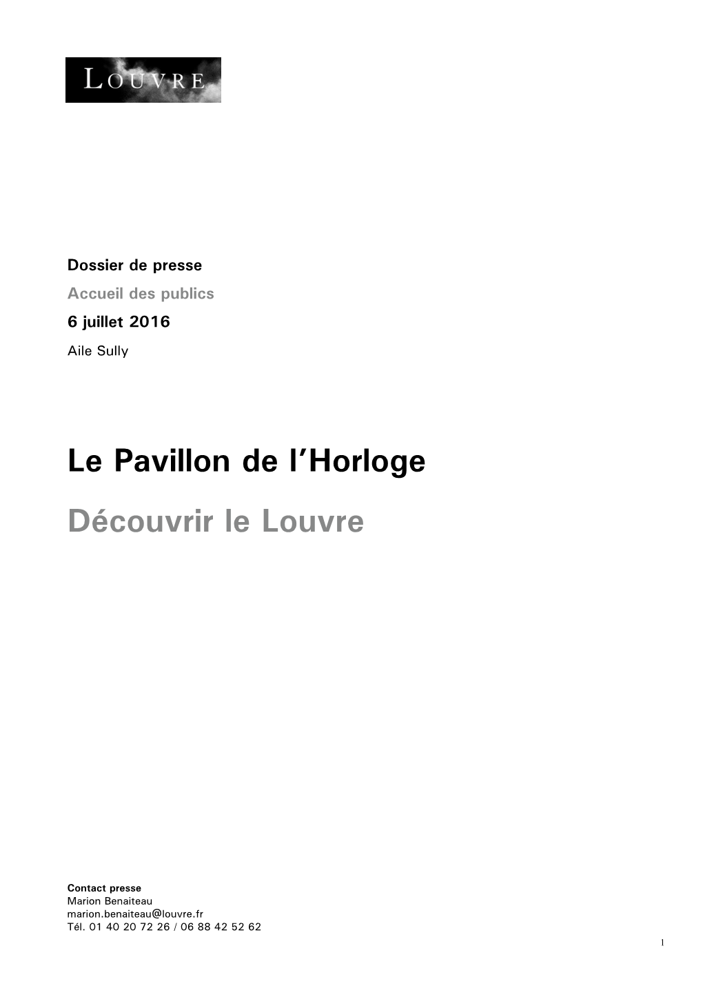 DP Louvre Pavillon De L'horloge.Pub