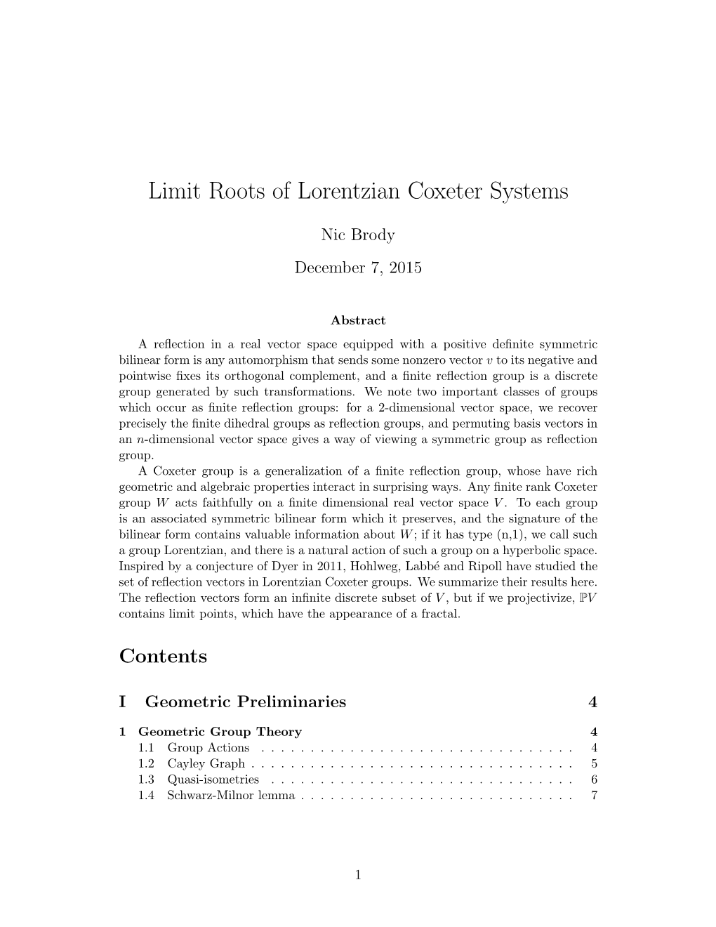 Limit Roots of Lorentzian Coxeter Systems