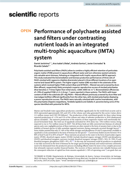 Performance of Polychaete Assisted Sand Filters Under Contrasting