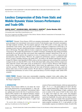 Lossless Compression of Data from Static and Mobile Dynamic Vision Sensors-Performance and Trade-Offs