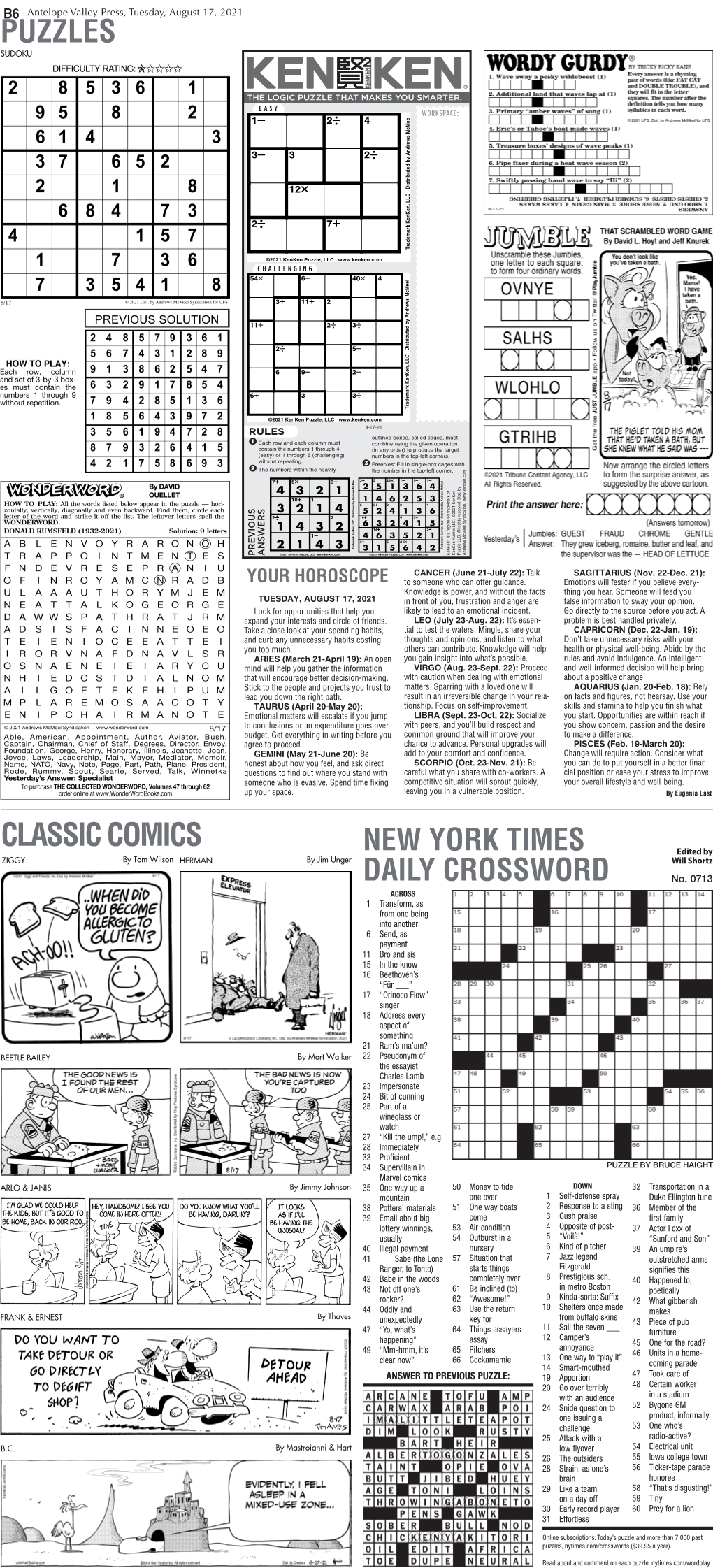 Classic Comics Puzzles