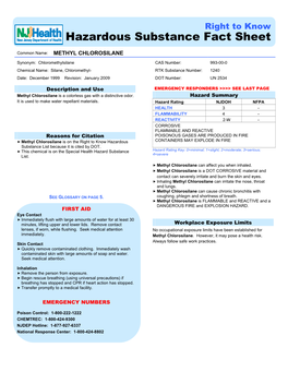 1240 Date: December 1999 Revision: January 2009 DOT Number: UN 2534