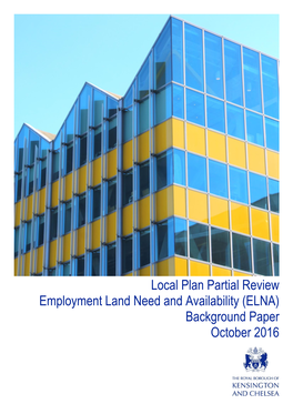 Employment Land Need and Availability (ELNA) Background Paper October 2016