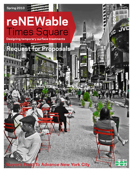 Renewable Times Square Designing Temporary Surface Treatments Request for Proposals