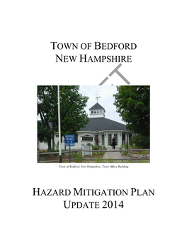 Town of Bedford New Hampshire Hazard Mitigation Plan Update 2014