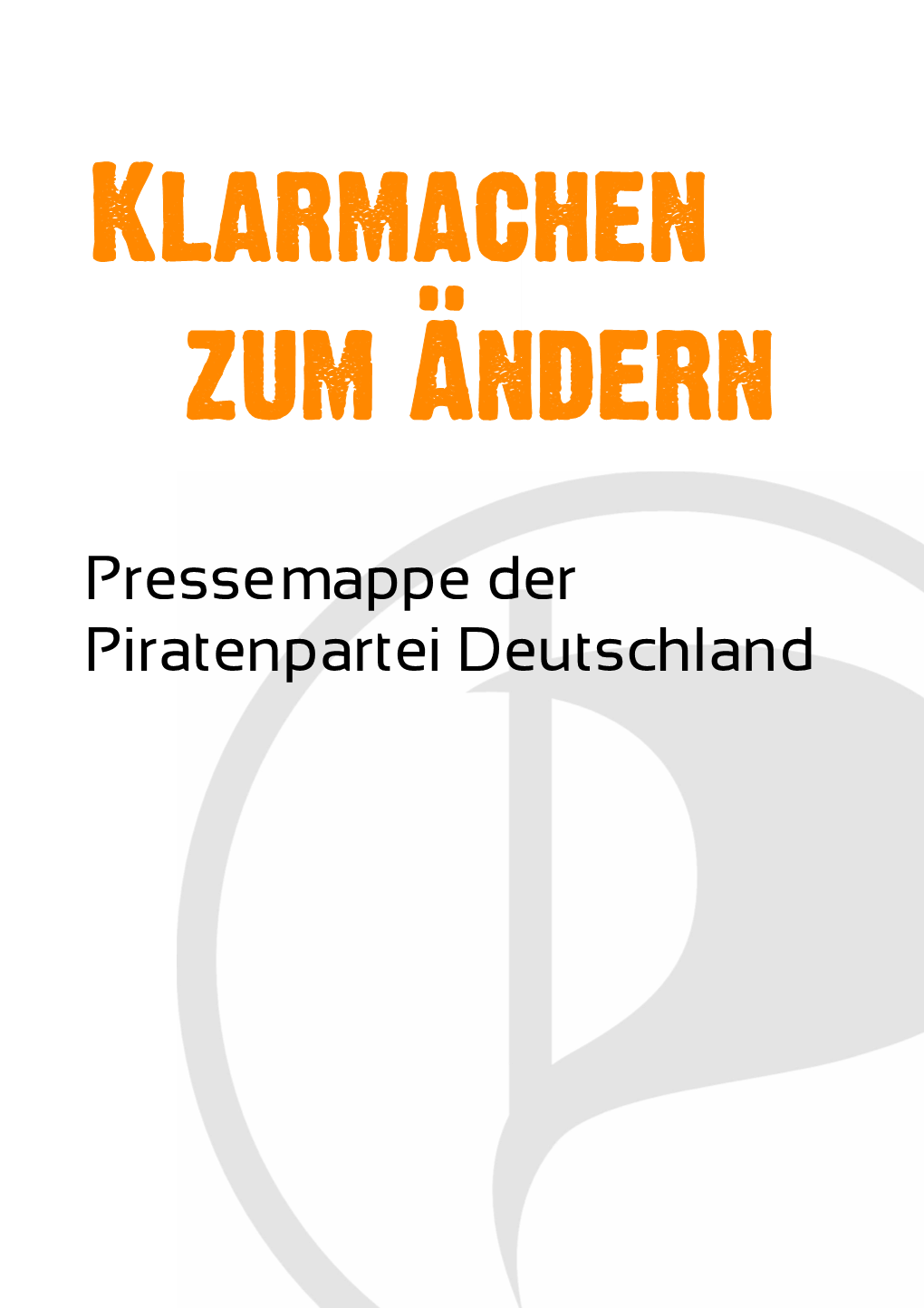 Pressemappe Der Piratenpartei Deutschland Impressum Piratenpartei Deutschland Andreasstr