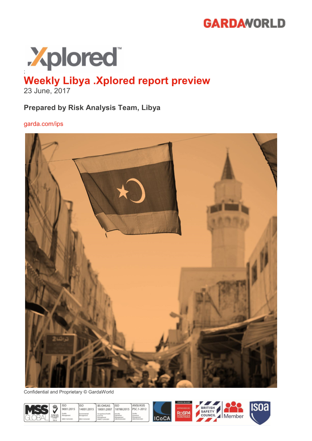 Weekly Libya .Xplored Report Preview 23 June, 2017
