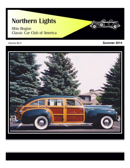 Northern Lights Ohio Region Classic Car Club of America