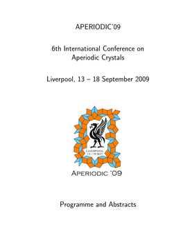 18 September 2009 Programme and Abstracts