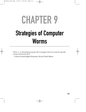 Strategies of Computer Worms