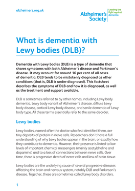 What Is Dementia with Lewy Bodies?