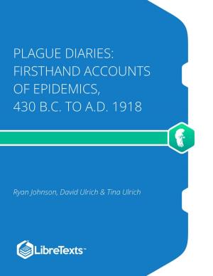 Plague Diaries: Firsthand Accounts of Epidemics, 430 B.C