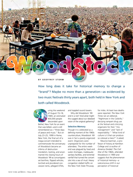Woodstock and Historical Memory