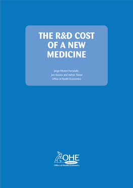 The R&D Cost of a New Medicine