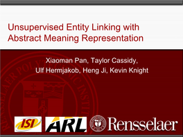 Unsupervised Entity Linking with Abstract Meaning Representation