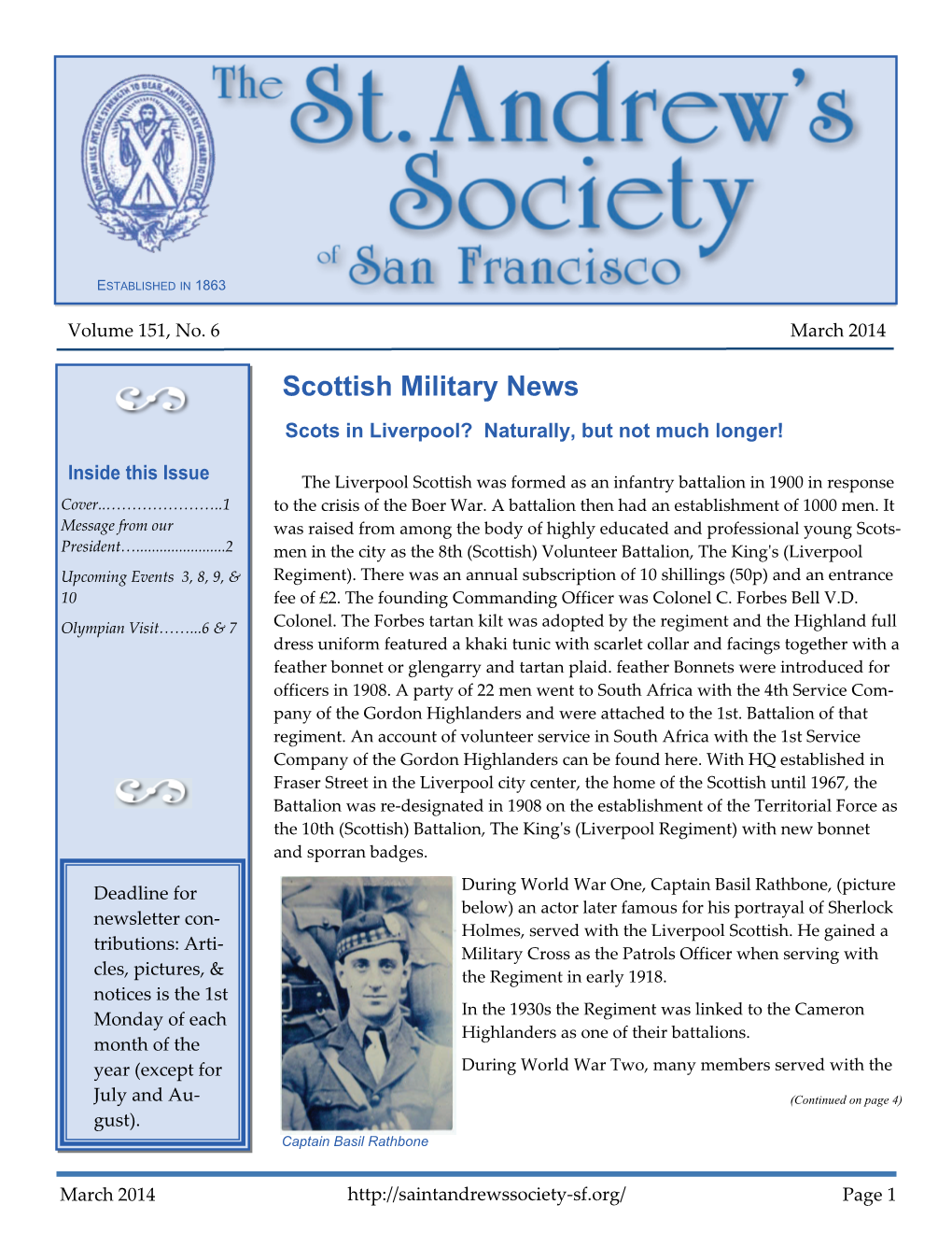 Scottish Military News Scots in Liverpool? Naturally, but Not Much Longer!