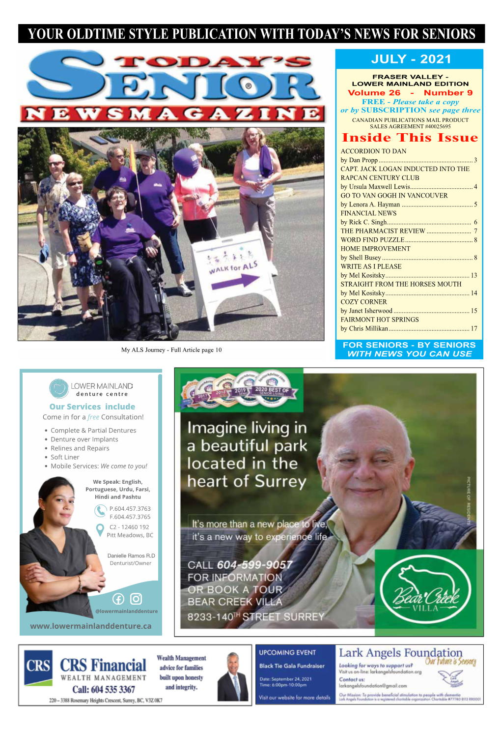 Your Oldtime Style Publication with Today's News for Seniors