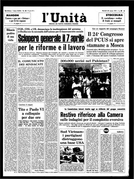 Tito E Paolo VI a Colloquio Per Due Ore Sulle Indagini Per Il Complotto