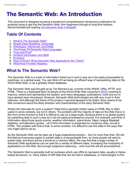 The Semantic Web: an Introduction 2/24/04 2:29 AM