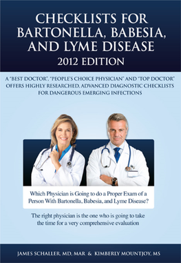 Checklists for Bartonella, Babesia and Lyme Disease