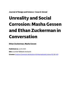 Masha Gessen and Ethan Zuckerman in Conversation