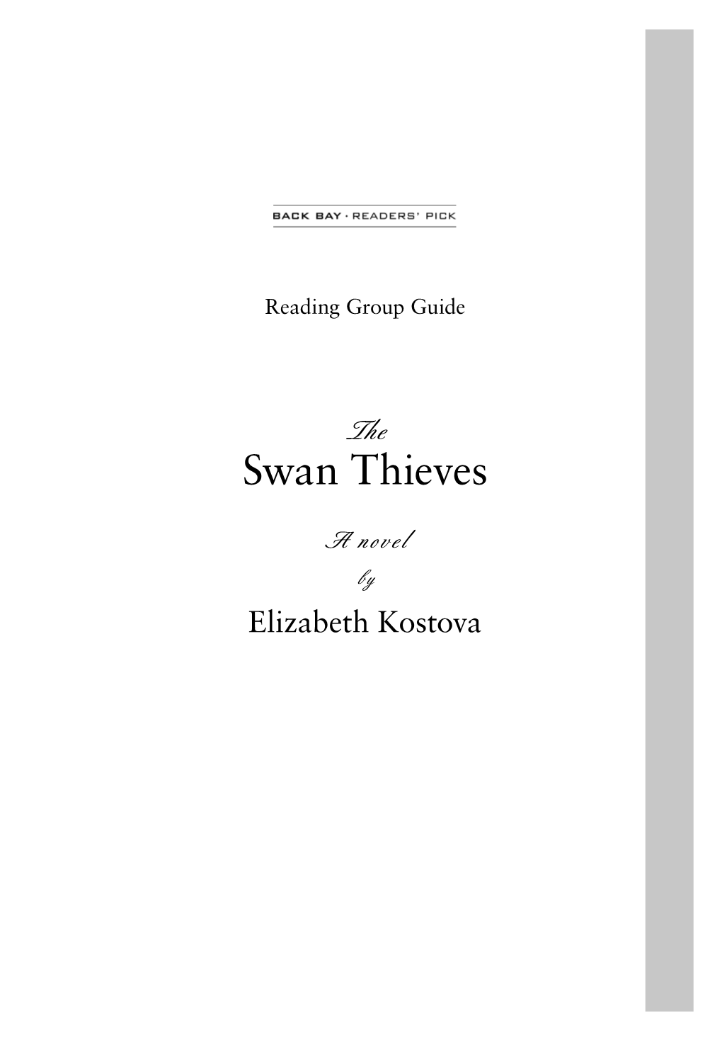 Swan Thieves