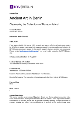 Ancient Art in Berlin
