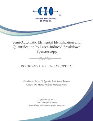 Semi-Automatic Elemental Identification and Quantification By