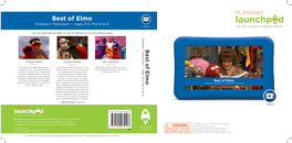 Best of Elmo Children’S Television — Ages 3-5, Pre-K to K VIDEO
