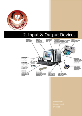 2. Input & Output Devices