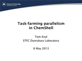 Task-Farming Parallelism in Chemshell