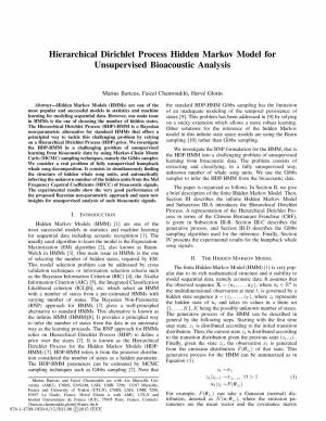 Hierarchical Dirichlet Process Hidden Markov Model for Unsupervised Bioacoustic Analysis