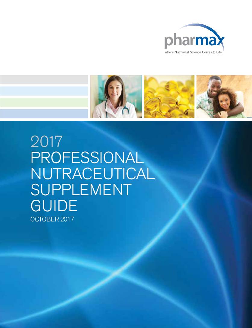 2017 Professional Nutraceutical Supplement