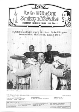 And Duke Ellington Ft Konserthuset, Stockholm, June 3, 1950