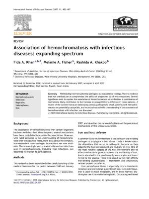 Association of Hemochromatosis with Infectious Diseases: Expanding Spectrum