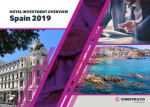 HOTEL INVESTMENT OVERVIEW Spain 2019