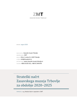 Strateški Načrt 2020–2025 ______25 1