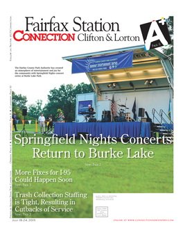 Springfield Nights Concerts Return to Burke Lake