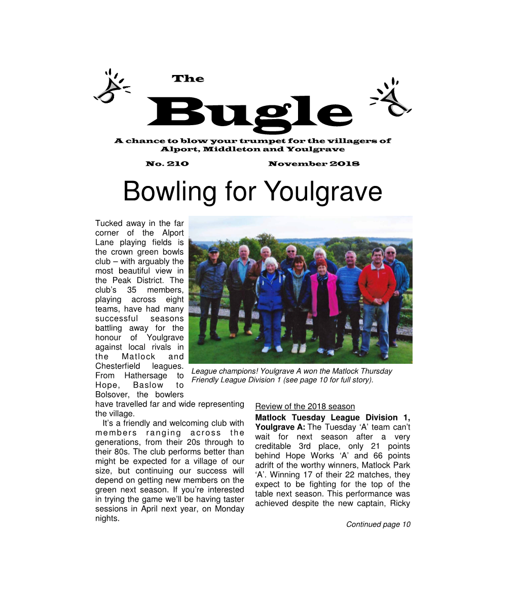 Bowling for Youlgrave