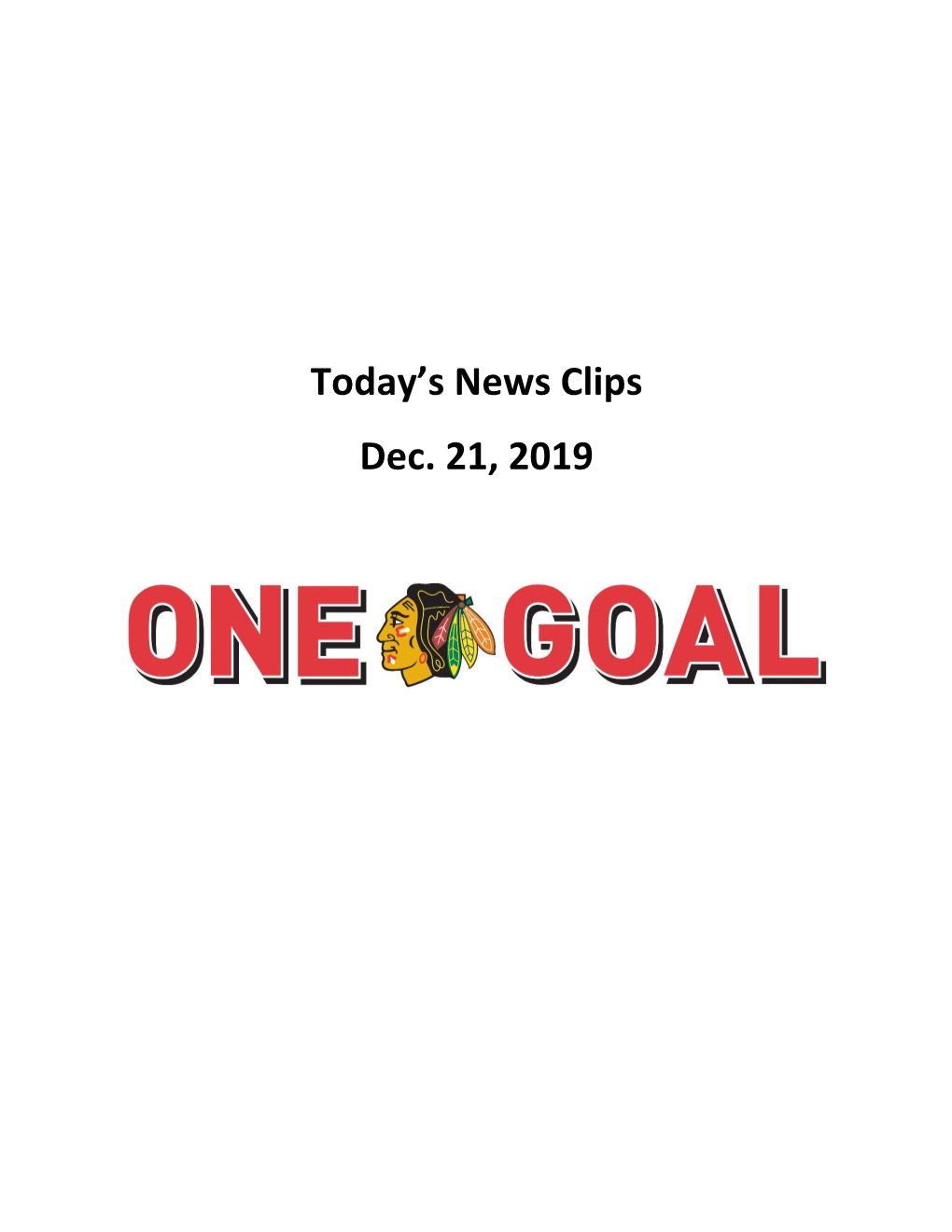 Today's News Clips Dec. 21, 2019